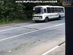 blowjob, brunette, bus, girl, reality, chick, sex, fucked, gets, pickup
