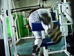 amateur, ass, flashing, gym, voyeur, candid