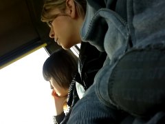 amateur, bus, masturbation, public nudity