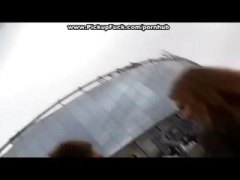 blowjob, brunette, cumshot, czech, facial, gangbang, hardcore, outdoor, public, reality
