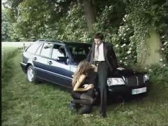 babe, bitch, brunette, car, cumshot, facial, german, hardcore, outdoor, fucked