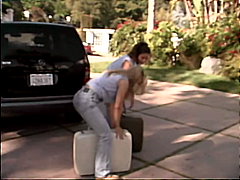 bikini, brunette, car, couple, pornstar, behind the scenes