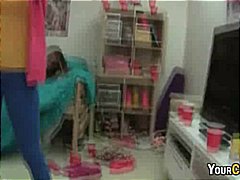 cheerleader, dorm, piercing, teen, fucking, group sex, college girl