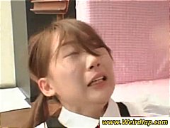 asian, brunette, fetish, japanese, maid, rough, sex