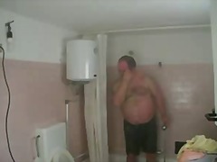 bear, gay, mature, shower, solo