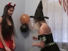 eating, lesbian, pussy, costume