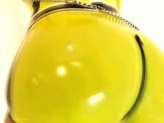 big boobs, big cock, big ass, brunette, cock, ejaculation, handjob, jerking, latex, masturbation