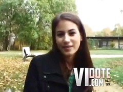 brunette, outdoor, pov, pussy, teen, fucking, outdoors