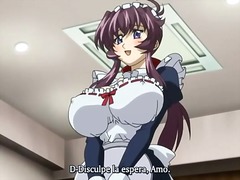 busty, maid, animation