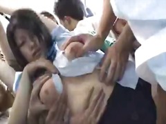 asian, bus, japanese, tits, schoolgirl, forced, huge