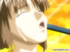 coed, hentai, threesome, schoolgirl, fucking, animation