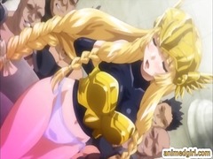 bondage, coed, hentai, threesome, tied, fucking, animation