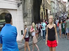 deep, extreme, naked, public, throat, outdoors, streets