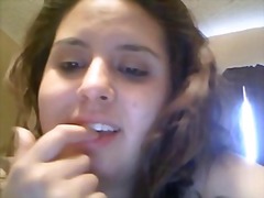 chubby, hairy, latina, masturbation, pussy, webcam